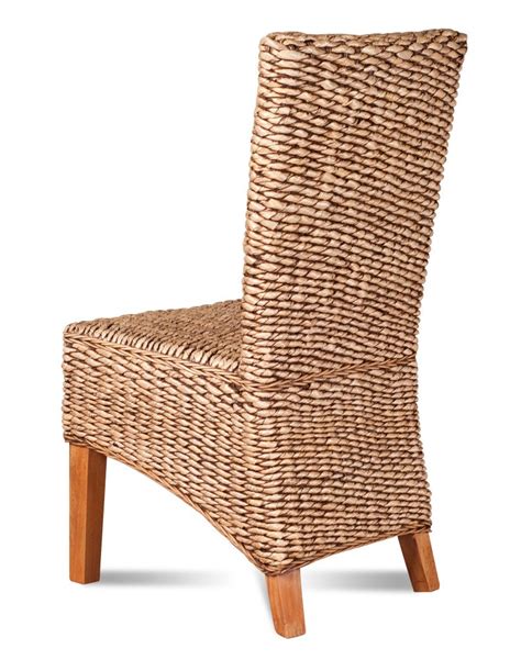 Poly rattan and durable steel structure made to last. Dining Chair, Light - Banana Leaf Weave Rattan Furniture ...