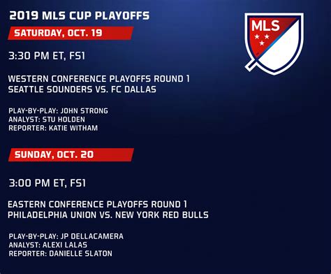 Fox Sports Announces This Weekends 2019 Mls Cup Playoffs Schedule