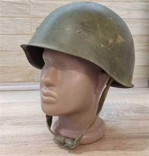 Original Russian Military Soviet Army Wwii Ssh40 Type Steel Helmet Not