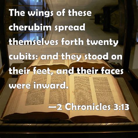 2 Chronicles 313 The Wings Of These Cherubim Spread Themselves Forth