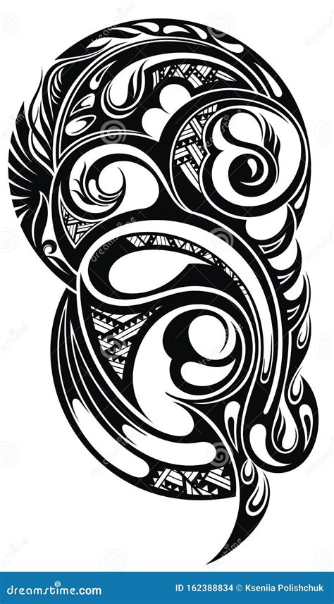 Tribal Art Tribal Tattoo Designs Set Of Vector Illustrations Stock