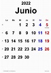 Calendario junio 2022 en Word, Excel y PDF - Calendarpedia