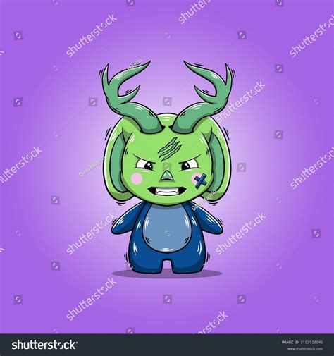 Hand Drawn Cute Cartoon Character Angry Stock Vector Royalty Free 2192518045 Shutterstock