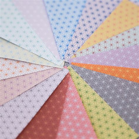 Flower Of Life Pattern Papers Coloured Paper Kawaii Shop