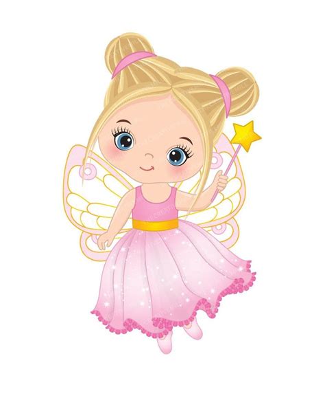Little Fairy Clipart Vector Fairy Clipart Princess Clipart Fairy