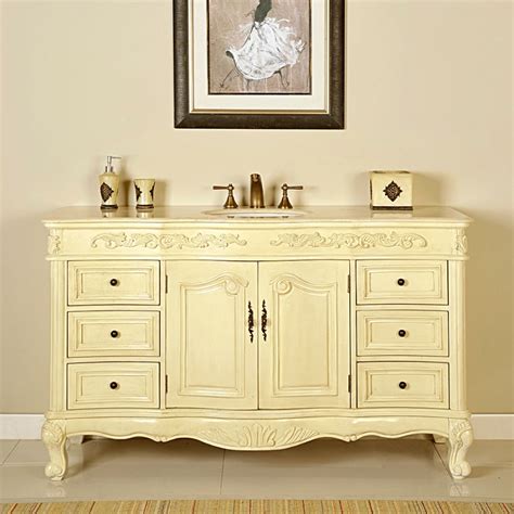 Base/medicine cabinet, mirror, faucet, shelf, side cabinet/kit. 60 Inch Single Sink Bathroom Vanity in White Oak UVSR0273CM60