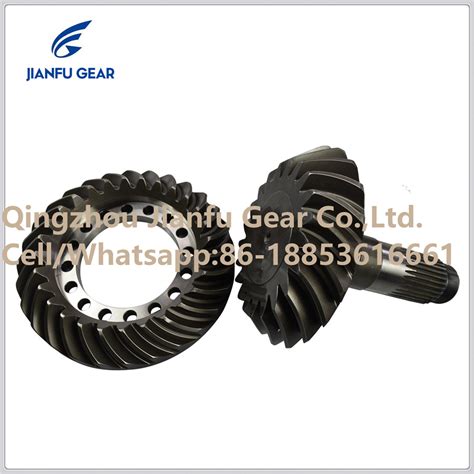 Pinion And Crown Wheel Spiral Bevel Gear Set With Quality Report