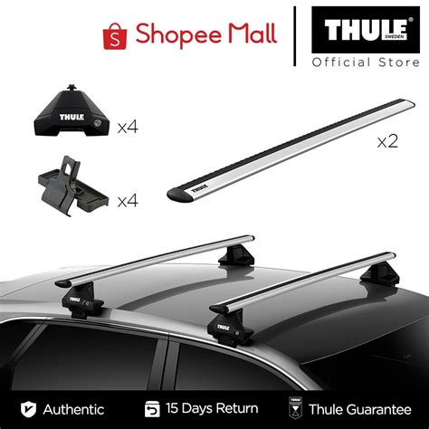 Thule Wingbar Evo With Rapid System For Car With Normal Roof Fixed