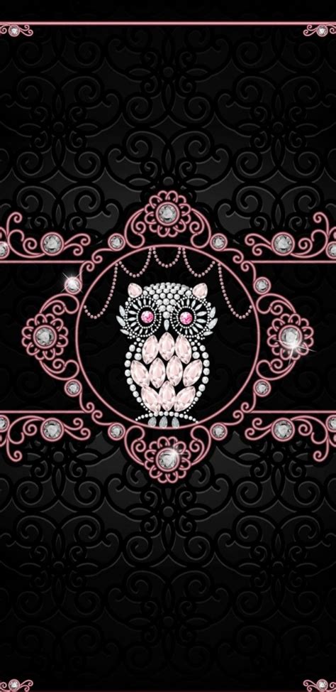 Pin By Sara Woolum On Iphone Wallpapers Owl Wallpaper Bling Wallpaper