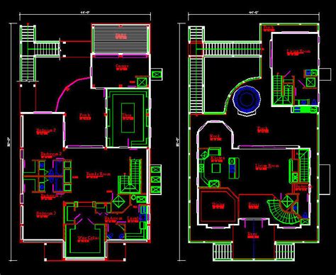 Drawing a floor plan to use for your own purposes is more about being accurate with the measurements than it is how professional it looks. Autocad House Drawing at GetDrawings | Free download