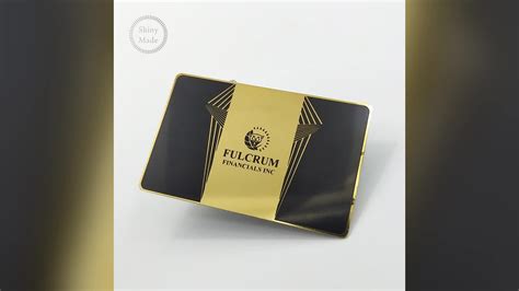Promotional Metal Business Card Gold Hot Foil Stamp Printing Cards