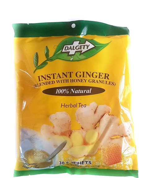 Dalgety Tear And Pour Instant Ginger Granules Herbal Infusion Sachets