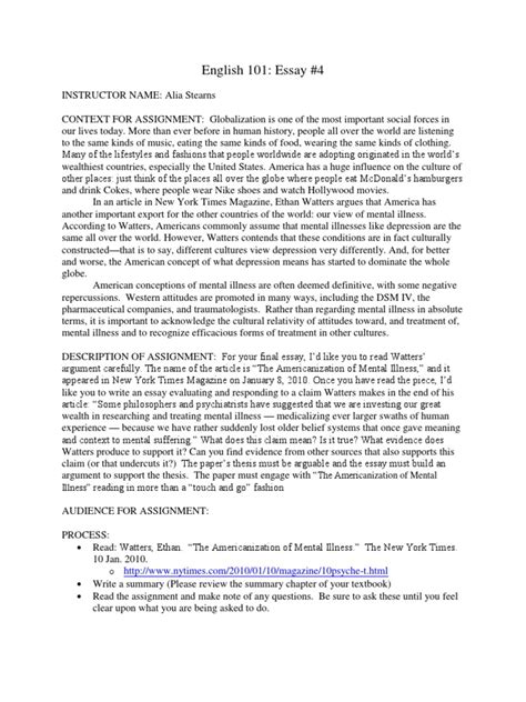 Eng 101 Essay 4 Pdf Citation Essays