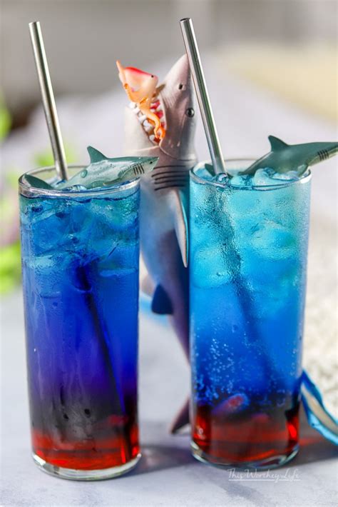 This happens because the blood leaks out and has nowhere else to go. Shark Week | Blood In The Water Shark Drink - This Worthey ...