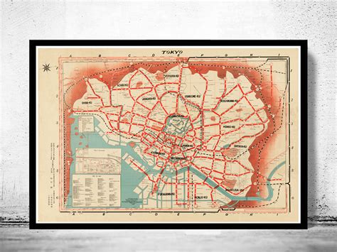 Find your nearest edo japan location with our store locator. Old Map of Tokyo Japan Vintage Map - VINTAGE MAPS AND PRINTS