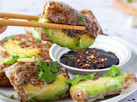 Rijstvel Dumplings Met Vegan Zalm Rijst Vegafoodness