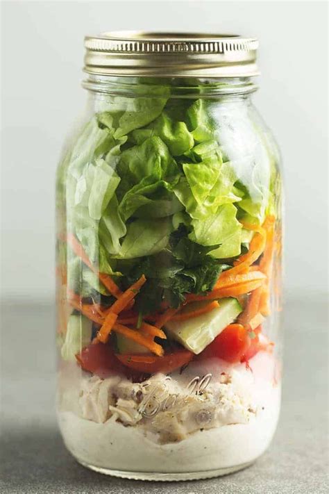 Mason Jar Salad Low Carb With Jennifer Salad Jar Recipe Mason Jar
