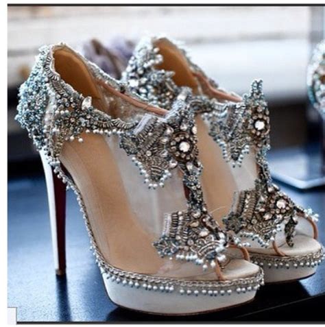 Shoes Bridal Heels Beaded Shoes Beading Sparkle Vintage Rustic