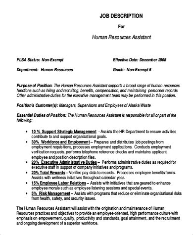 Assisting with day to day operations of the hr functions and duties. FREE 14+ Sample Human Resource Job Descriptions in MS Word ...
