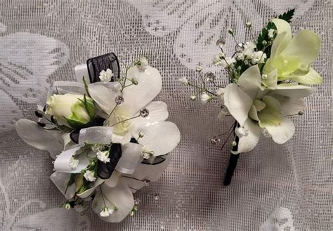 Orchid Wrist Corsage Boutonniere By Maddy S Old Town Flowers