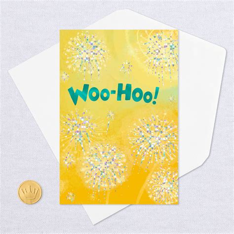Fireworks Woohoo Congratulations Card Greeting Cards Hallmark
