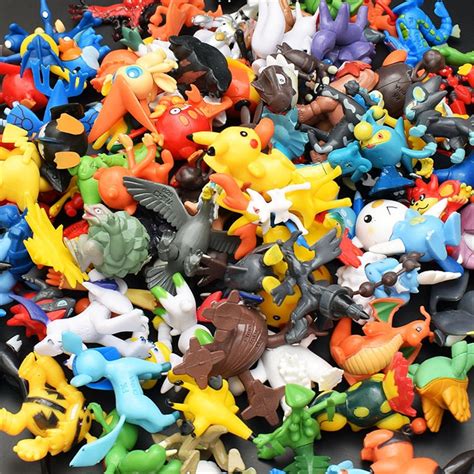 48pcslots Kids Toys Pokeball Action Figures Pikachu Anime Pokeball