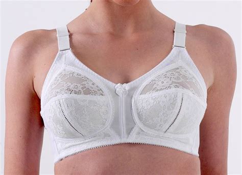 Firm Control Bra White Lace Plus Womens Sizes 36 38 40 42 44 Cup B C D