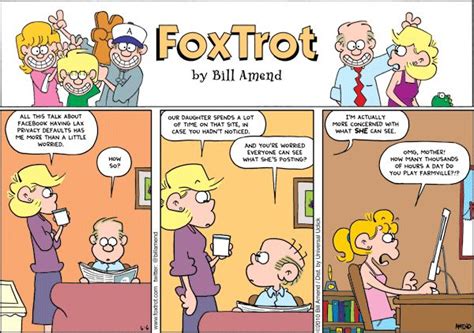 A Comic Strip About Foxtrot By Bill Amerd With An Image Of A Woman