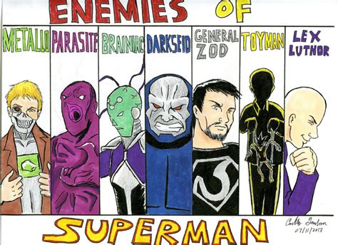 The Enemies Of Superman By Wibbitguy On Deviantart