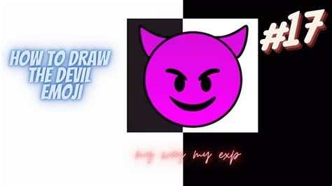 How Easy To Draw The Devil Emoji Как легко нарисовать смайлик эмодзи