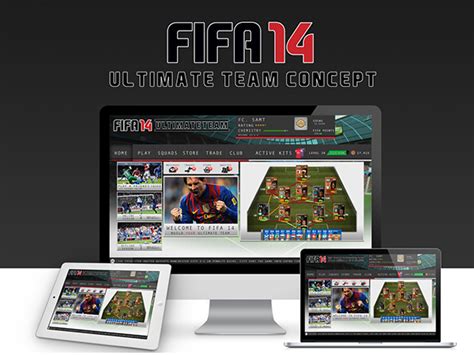 Fifa 14 Ultimate Team Ui Concept On Rit Portfolios