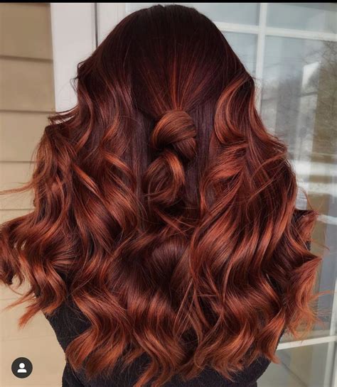 Copper Red Balayage In Strawberry Blonde Hair Balayage Hair Hair Color Balayage