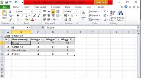 Cara Membuat Tabel Di Excel Yang Paling Mudah