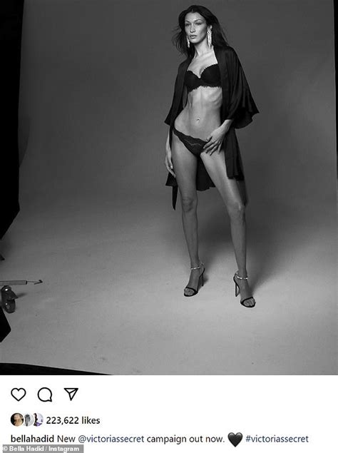 Bella Hadid Showcases Jaw Dropping Figure In Victoria S Secret Lingerie