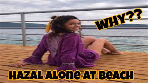 Hazal Subasi Enjoy Alone At Beach Where S Erkan Meric Turkish