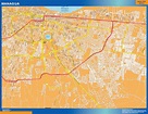 Mapa de Managua | Mapas Colombia y América de pared gigantes