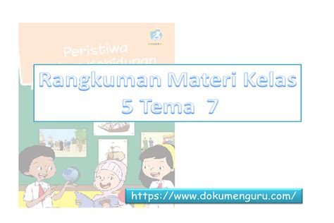 Rangkuman Materi K Kelas Sd Tema Peristiwa Dalam Kehidupan Full