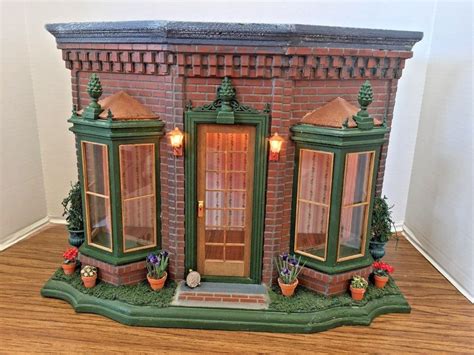 Dollhouse Miniature Lighted Finished Old World Brick Store Display Room