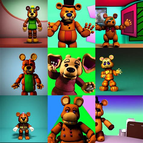 Freddy Fazbear In Front Of A Green Screen Stable Diffusion Openart