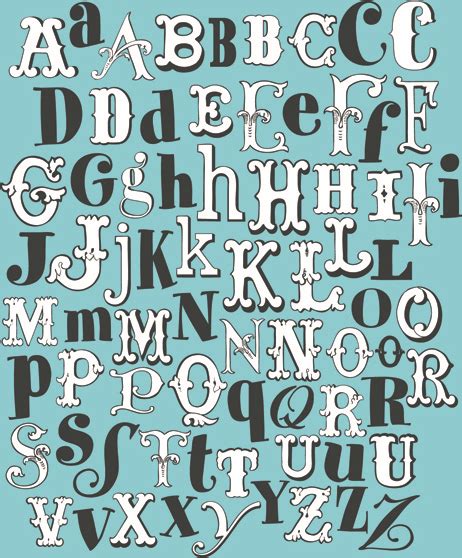 Retro Alphabet Set Vector Free Vector In Encapsulated Postscript Eps