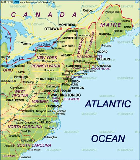 Usa South East Coast