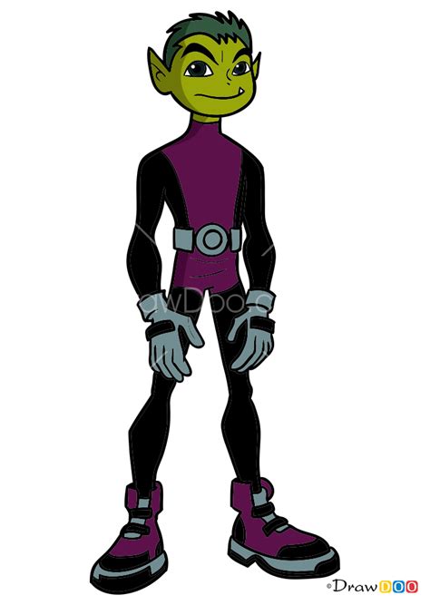 How To Draw Beastboy Teen Titans