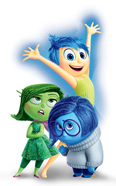 Joy Disgust And Sadness Inside Out Dvd Free Transparent Png Download