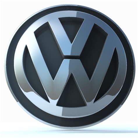Volkswagen Logo 3d Model Max Obj 3ds Fbx