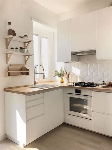 You need to pay attention to every measurement of kitchen design when setting up the workspace like the cabinet, counter and floor. 70 Creative Small Kitchen Design Ideas - DigsDigs