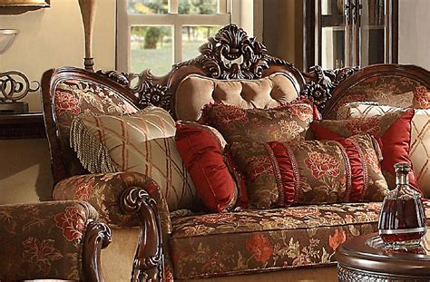 Hd 39 Homey Design Upholstery Living Room Set Victorian European