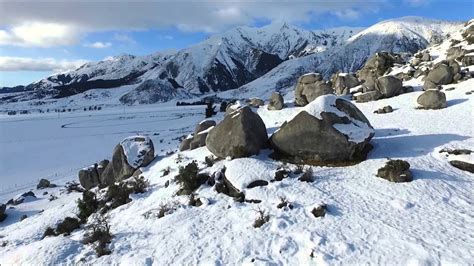 Castle Hill New Zealand Time Lapse And Highline Winter