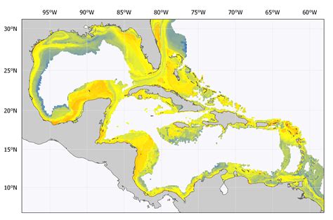 Caribbean Spiny Lobster Panulirus Argus Habitat Suitability Maps