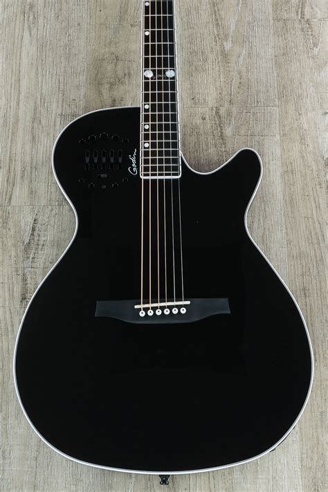 Godin Guitars Multiac Steel Doyle Dykes Signature Edition Electric Acoustic Guitar Black Hg