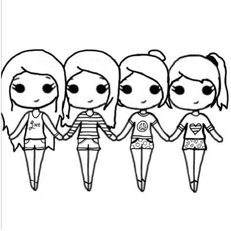 Photo By Chibi Templates Bff Drawings Drawings Of Friends Cute Girl